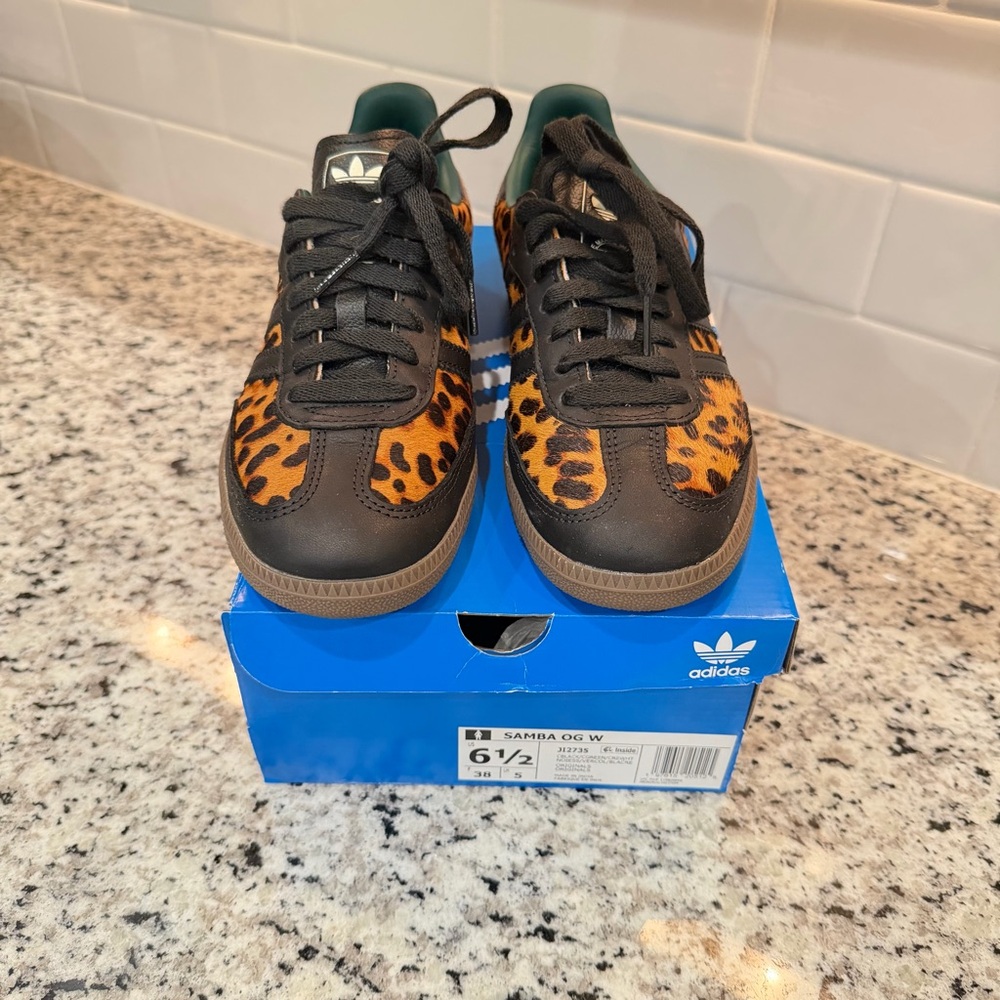 Adidas women’s Cheetah Print Samba OG